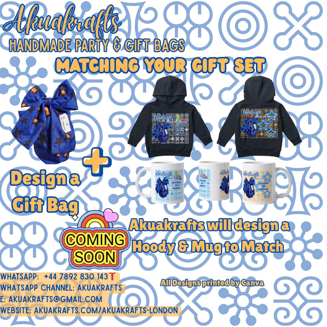 Custom Designed Hoody AkuaKrafts Gift Bags (Coming Soon)