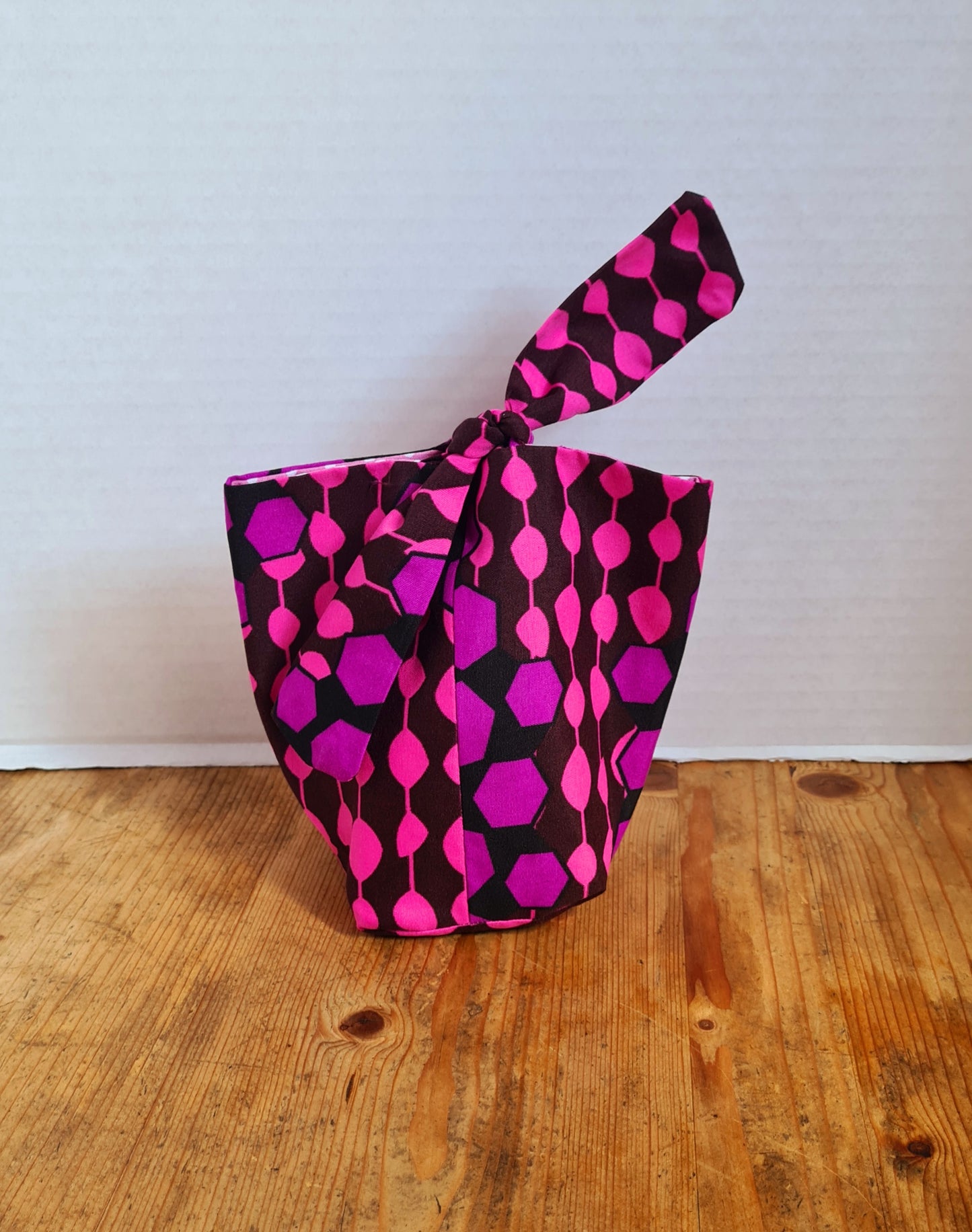 Knot Tie (Gift) Bag (S) - African Wax Print Fabric