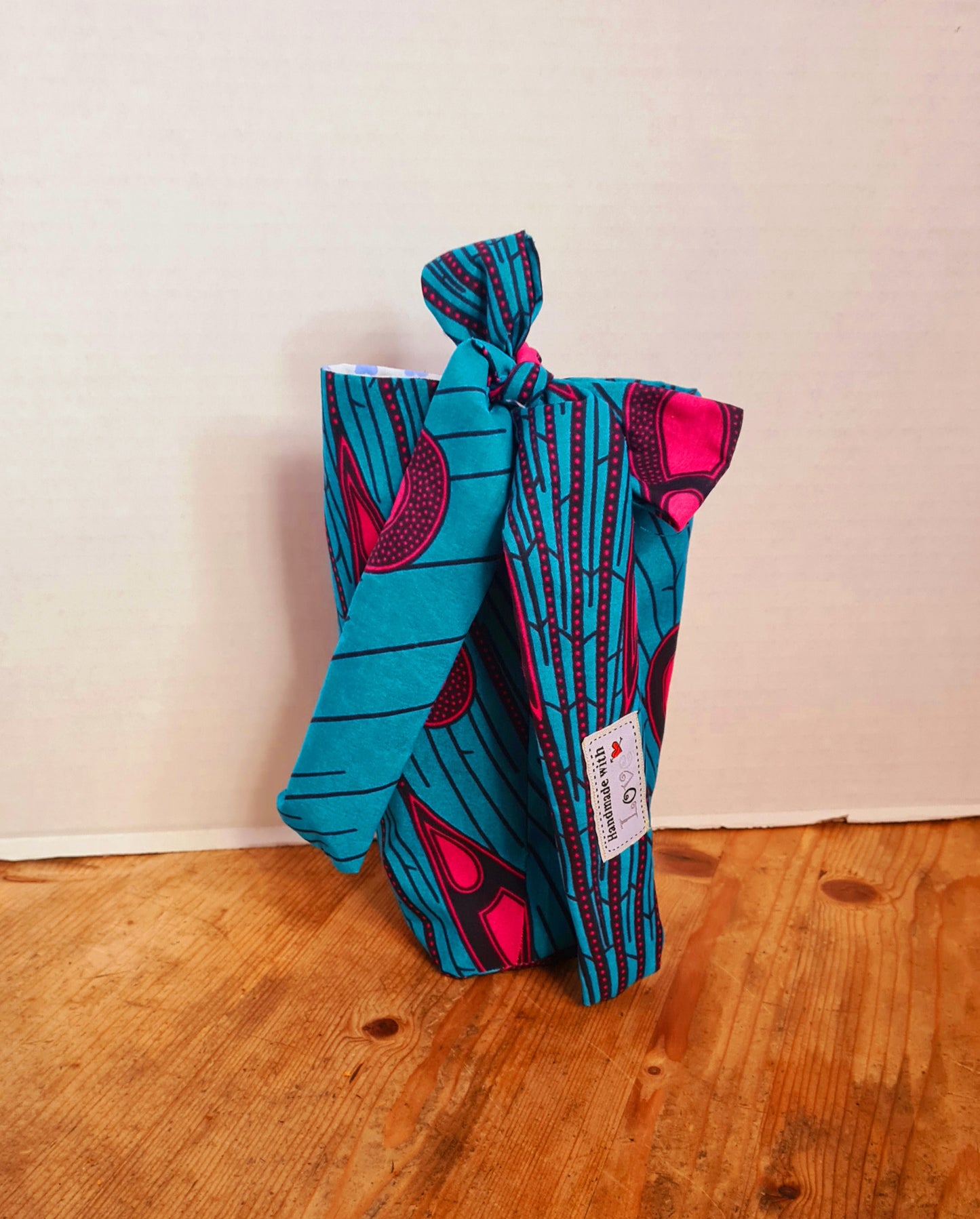 Big Bow (Gift) Bag (L) - African Wax Print Fabric