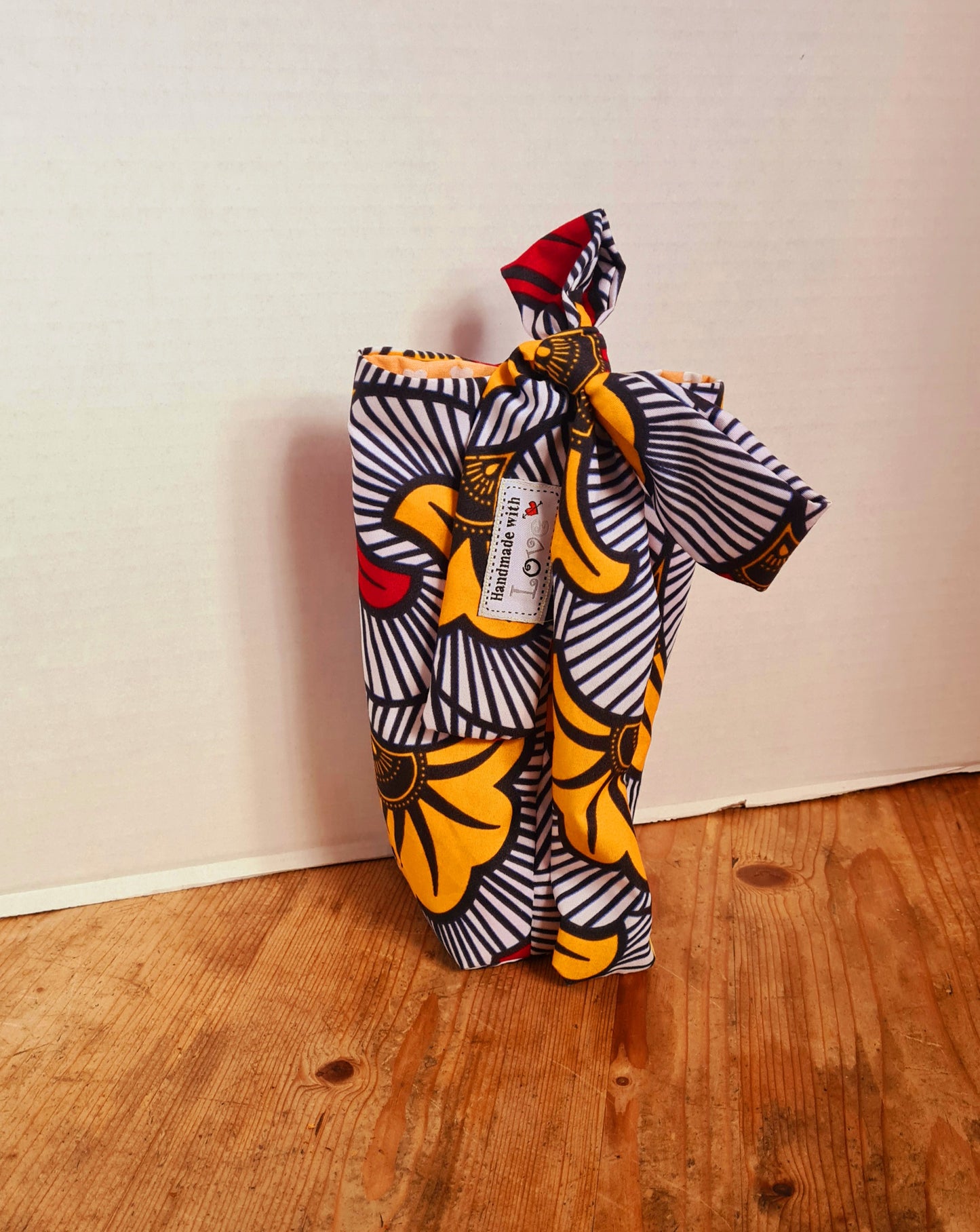 Big Bow (Gift) Bag (L) - African Wax Print Fabric