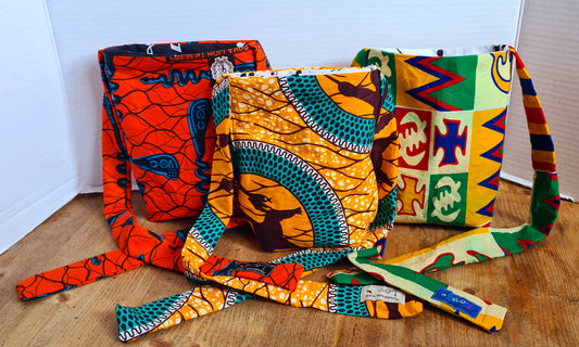 Big Bow (Gift) Bag (XL) - African Wax Print Fabric