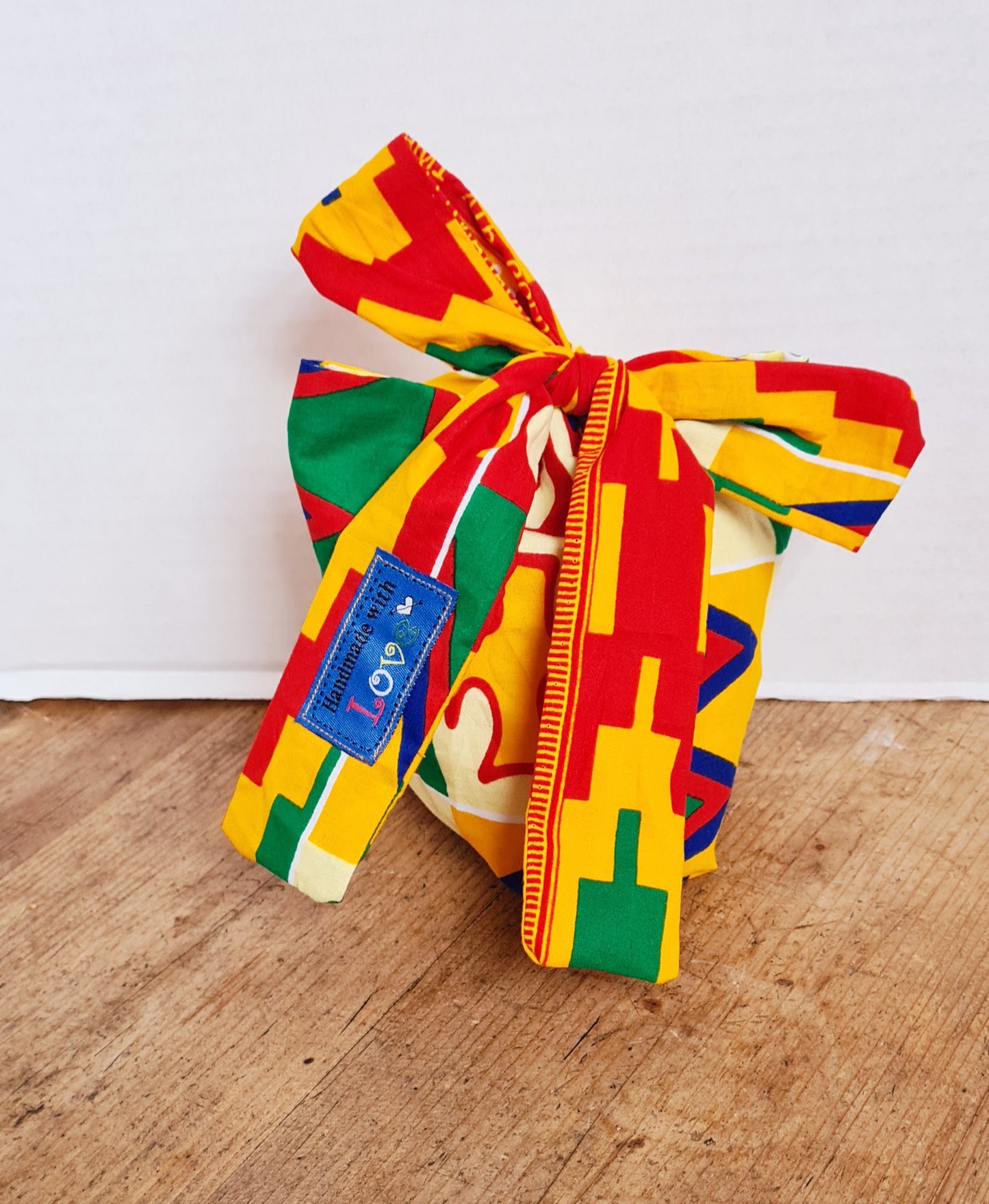 Big Bow (Gift) Bag (S) - African Wax Print Fabric