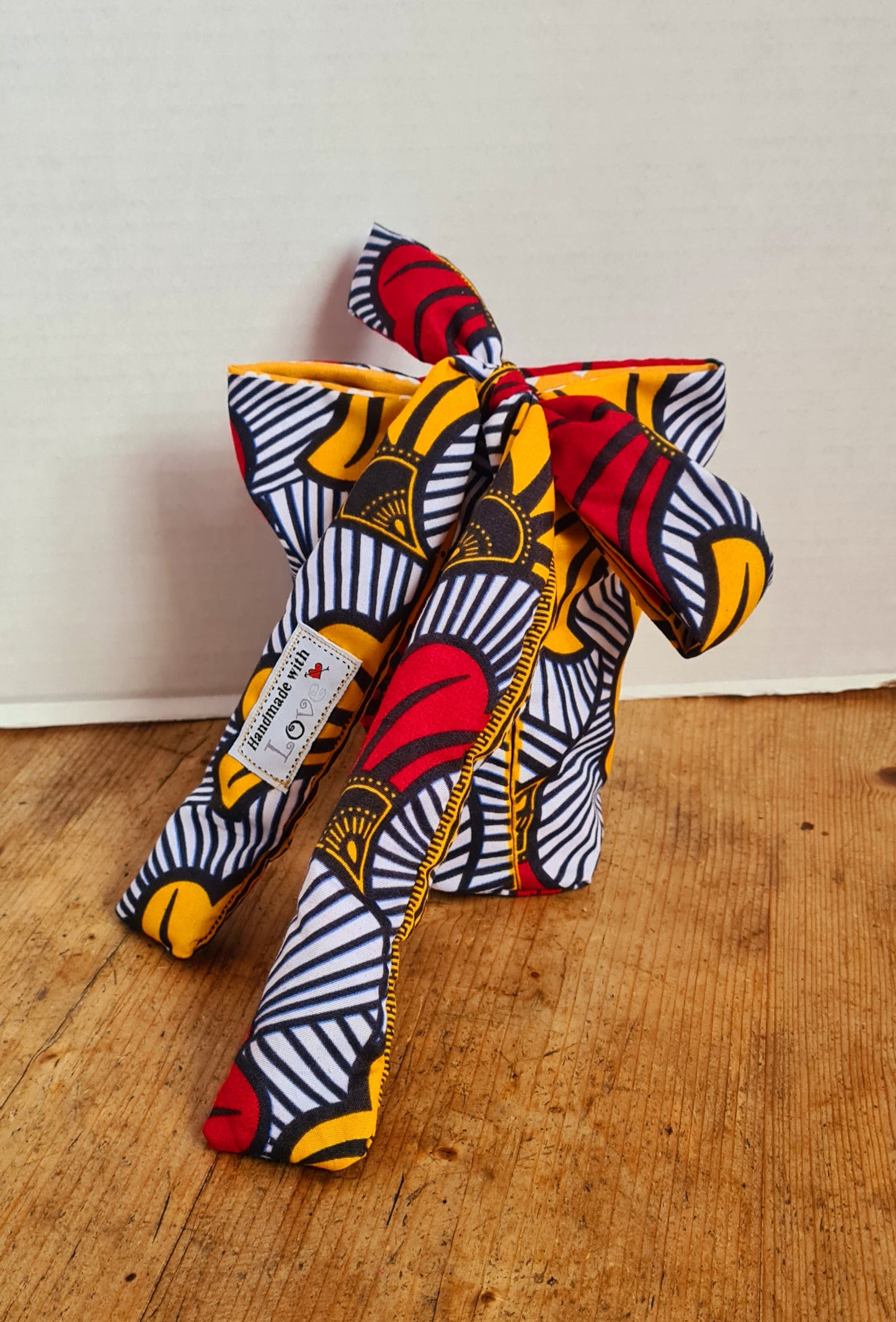 Big Bow (Gift) Bag (M) - African Wax Print Fabric