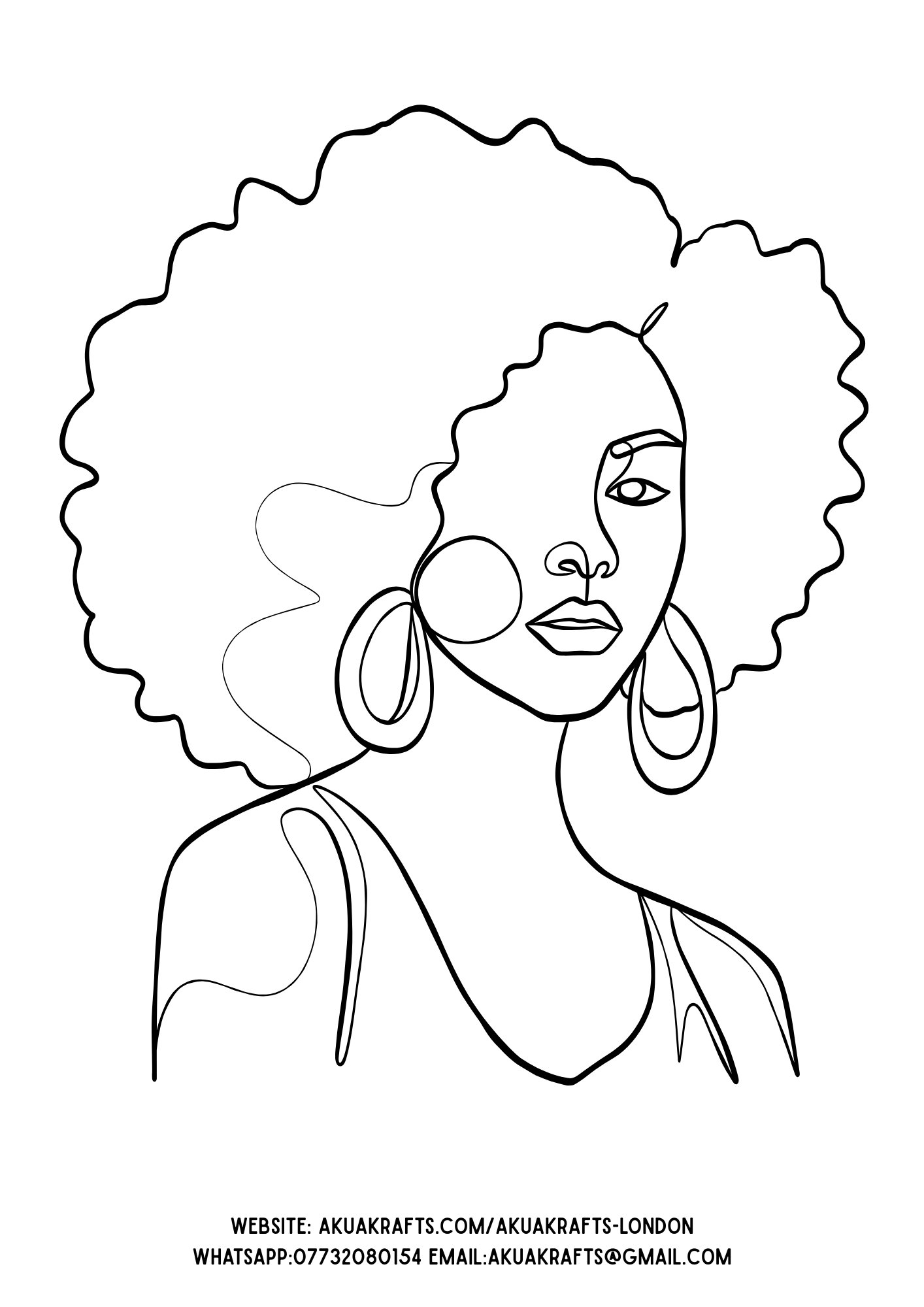 AkuaKrafts Colouring Book – 50 Pages of Creative Fun