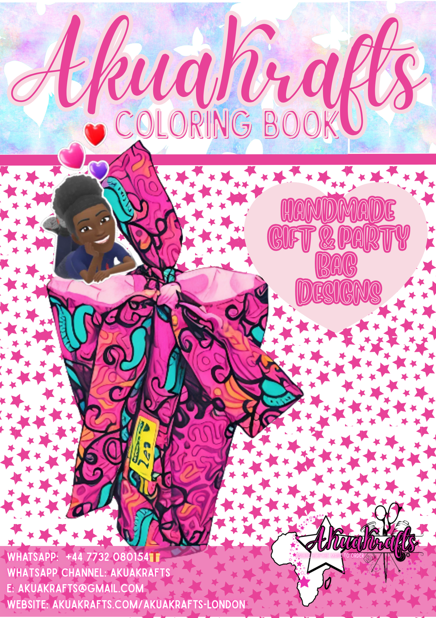 AkuaKrafts Colouring Book – 50 Pages of Creative Fun