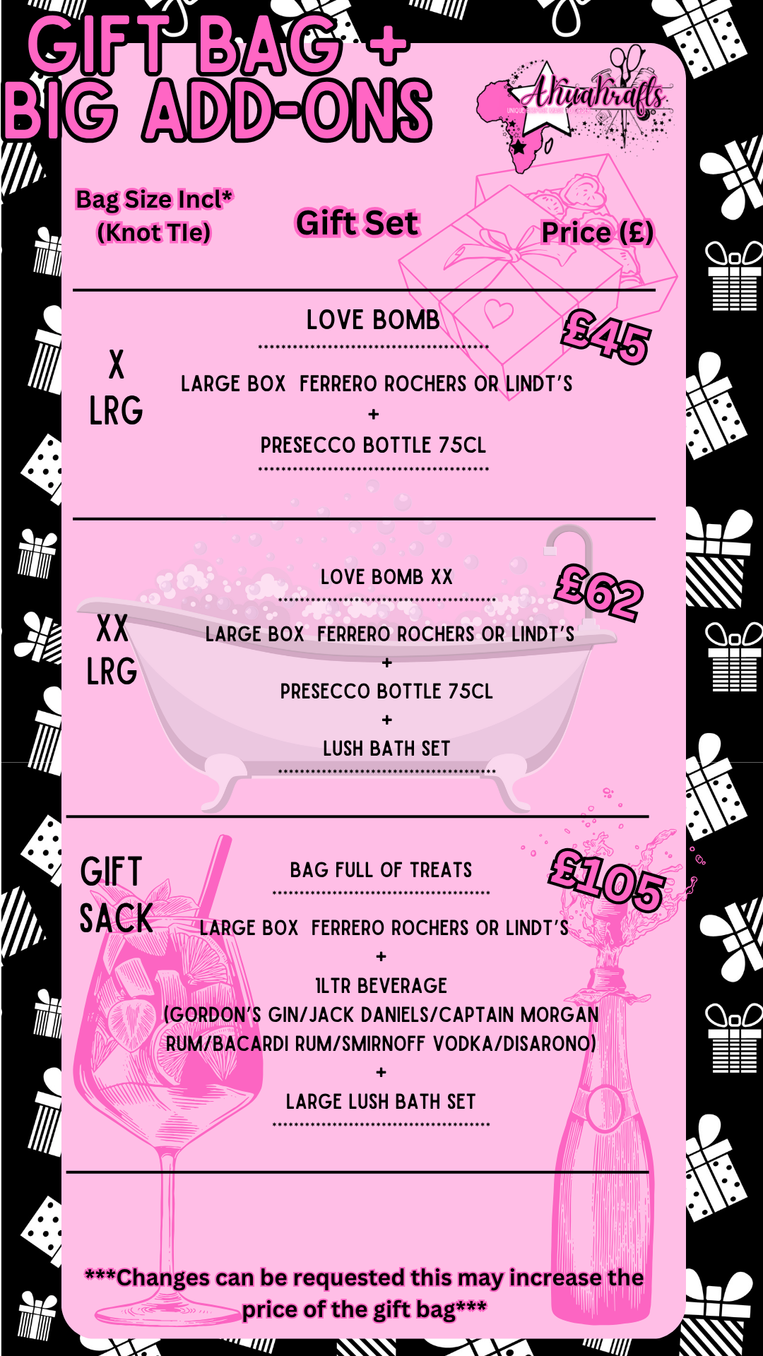Gift Bag Handle Upgrade (Gift Sets- Add Ons)